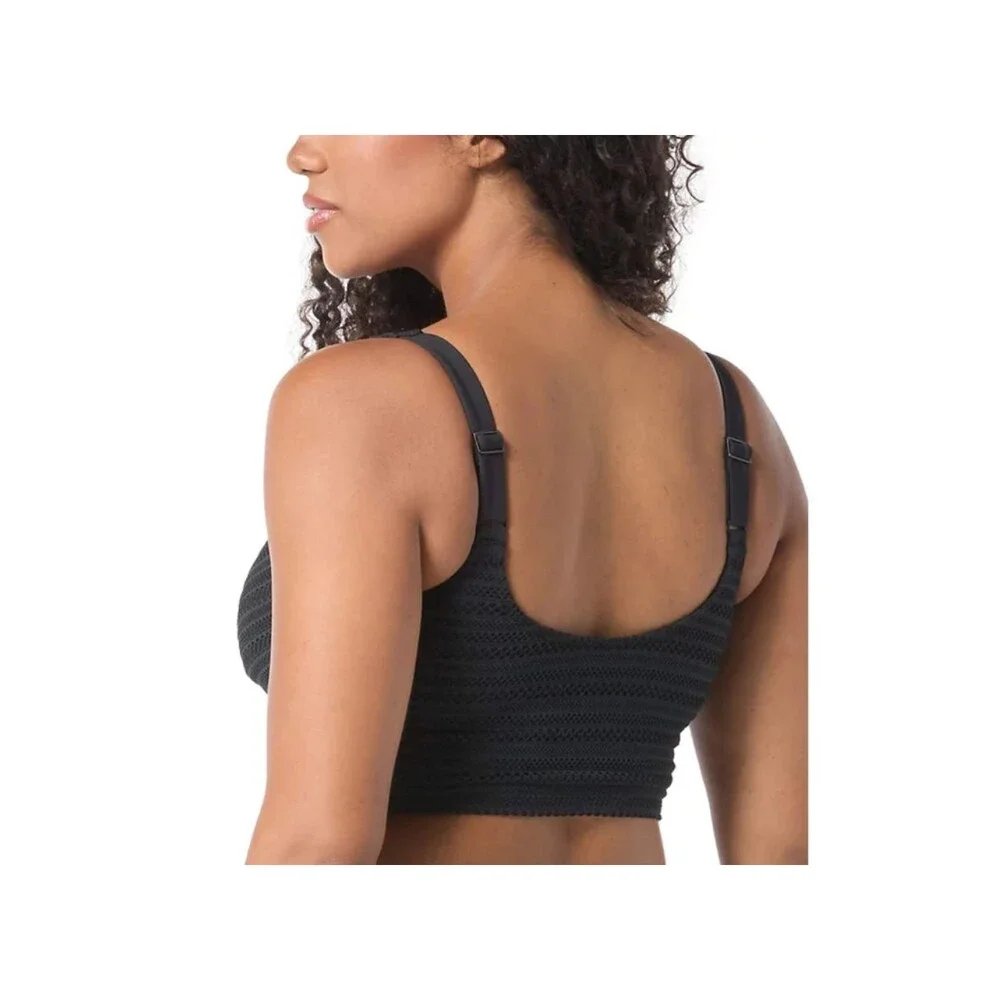 Coco Reef Women's Elevate black Shirred Bikini Top Size 40D       18026 - Picture 2 of 2